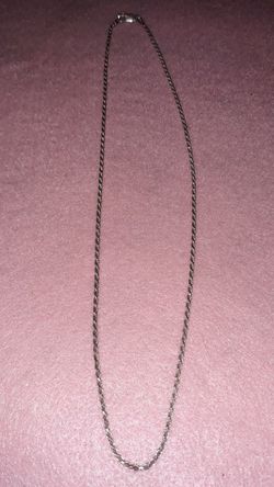 New 18" Sterling silver necklace