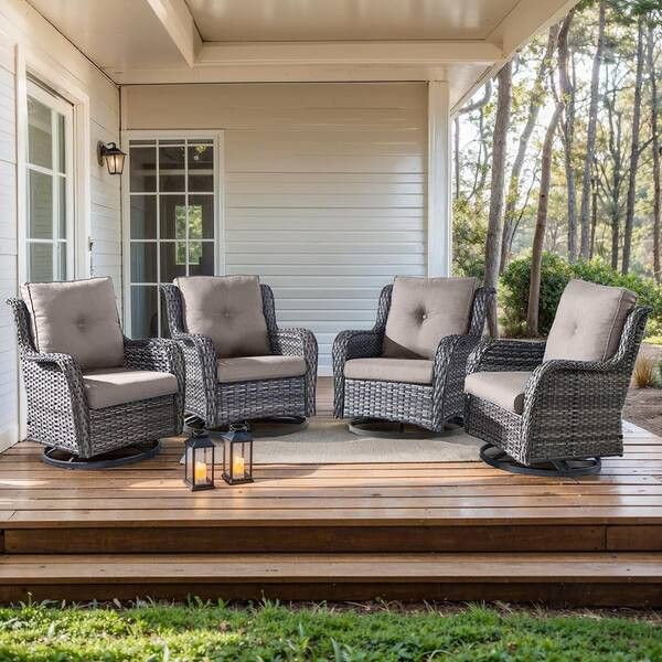 Adios Football Chairs Brand New Swivel Chair Set Brand New Patio Outdoor Rocking Chair ✈️??