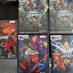 Unmatched Marvel Board Games New Sealed Lot Of 5 Spiderman Daredevil Teen Spirit  The "Unmatched for King and Country" , Hell’s Kitchen, Teen Spirit, 