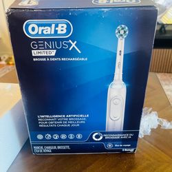 Open box new Oral-B Genius X Limited Rechargeable Electric Toothbrush