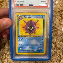 PSA 10 1999 POKEMON FOSSIL | 1ST EDITIONCLOYSTER 32