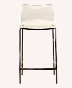 CB2  Chiaro Acrylic Bar Stools x2