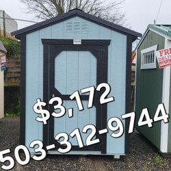 6x10 utility Shed $3,172 + Tax