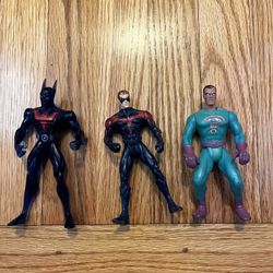 Batman, Robin, Riddler Action Figures