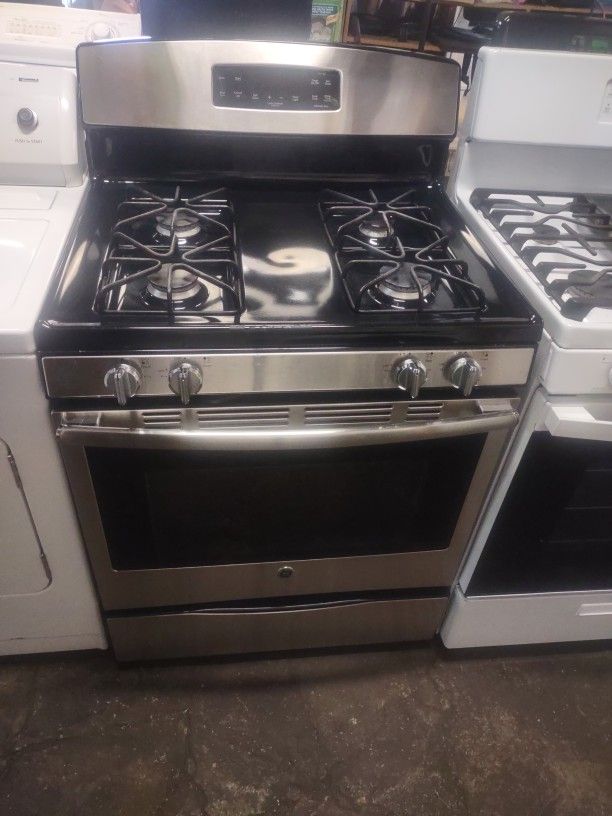 Black Stainless Steel Gas Stove Working Perfect Condition