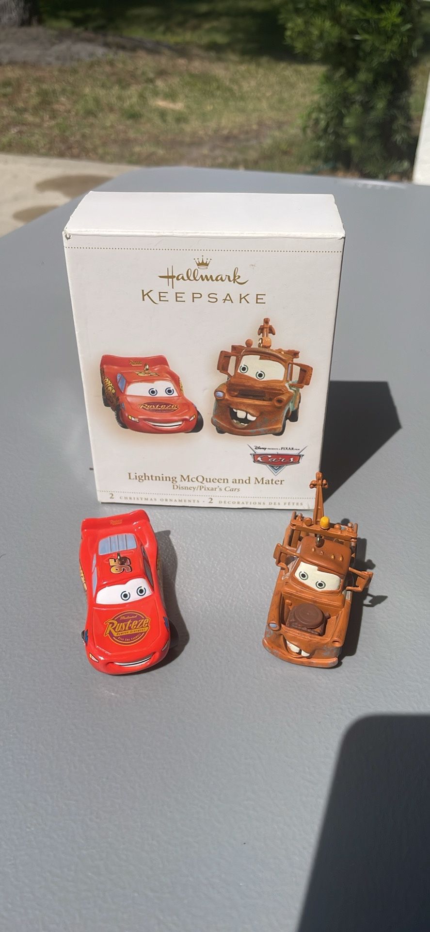 Hallmark Keepsake Lightning McQueen & Mater Ornament Set – Disney/Pixar Cars (With Box)