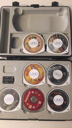 PSP Case Memory card 7 GAMES