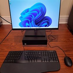HP Prodesk 600 G5 PC Desktop computer + HP monitor 