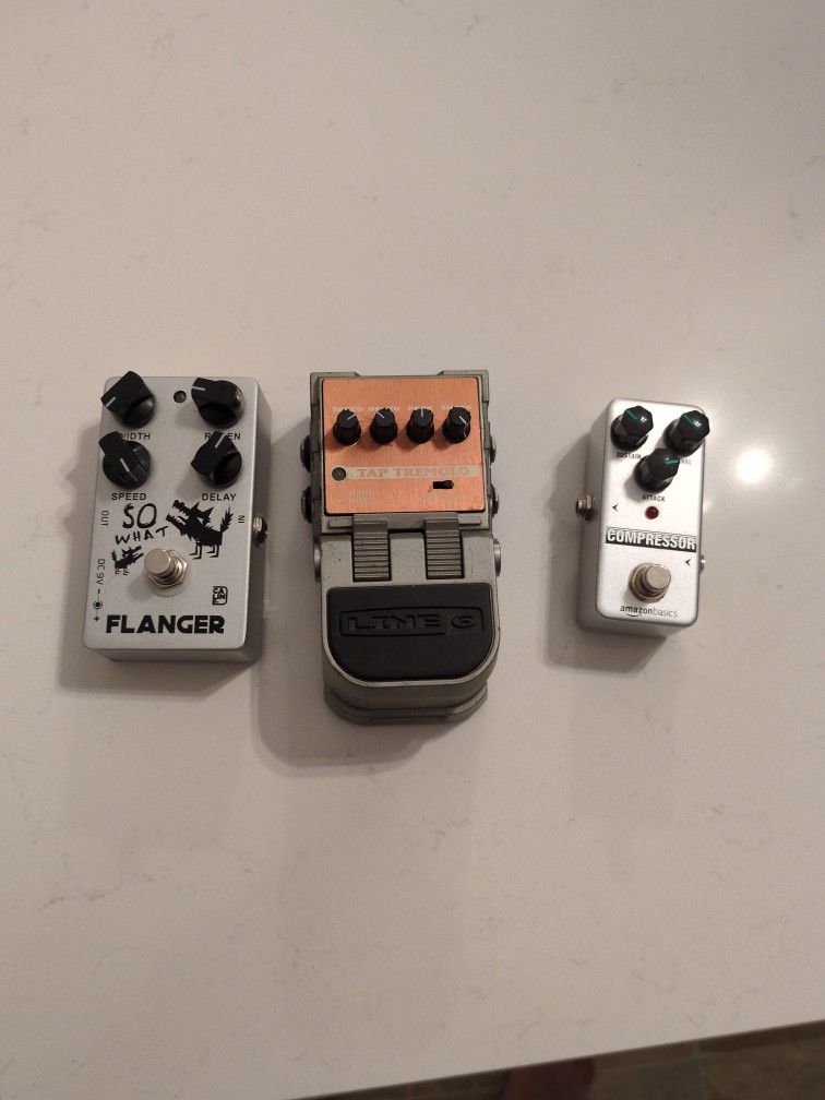 Electric Guitar Pedals Tremolo Compressor Flanger