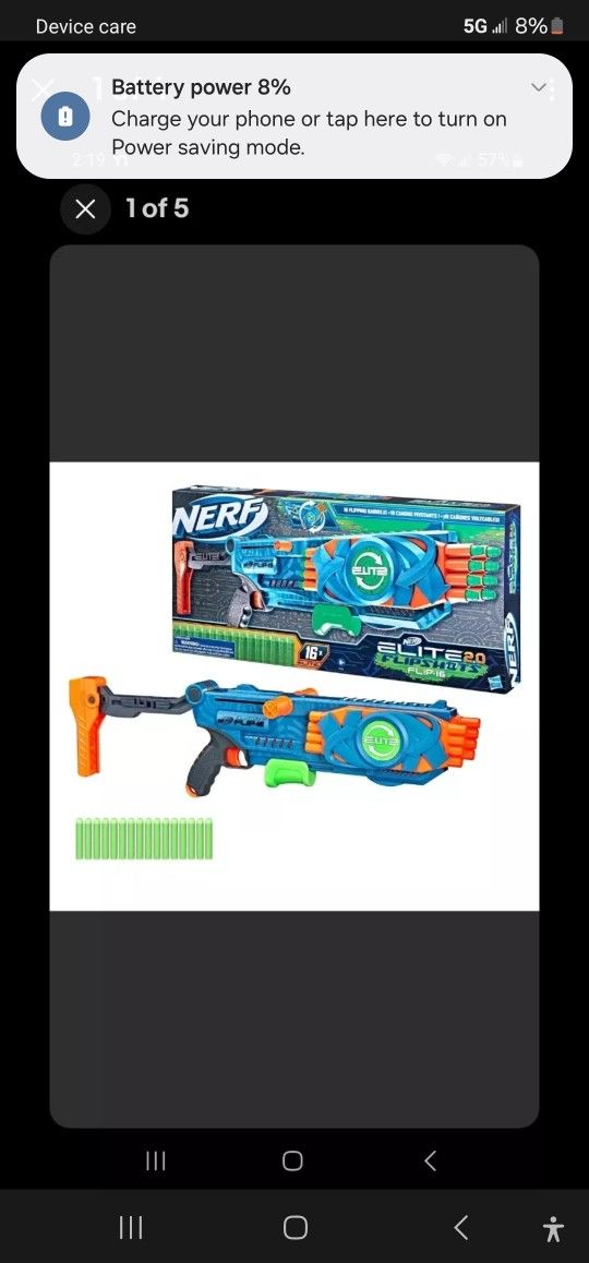 Nerf Elite 2.0 Flipshots Flip-16 Into Battle Blaster