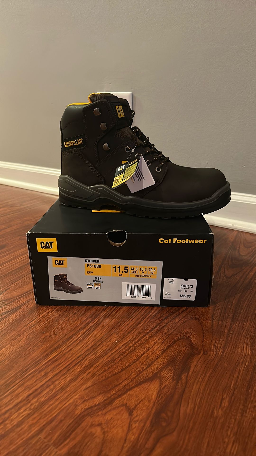 CAT Men's Work Boot Size 11.5