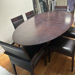 Dining Table W/6 Chairs 