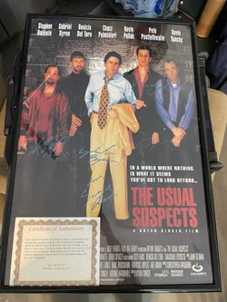 Usual Suspects Signed Movie Poster