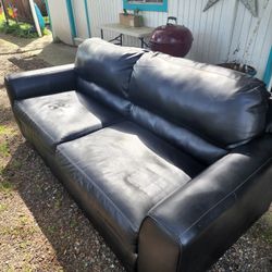 Dark Brown "leather Sofa"