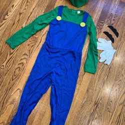 Super Mario Luigi Kids Halloween Costume Size Kids XL
