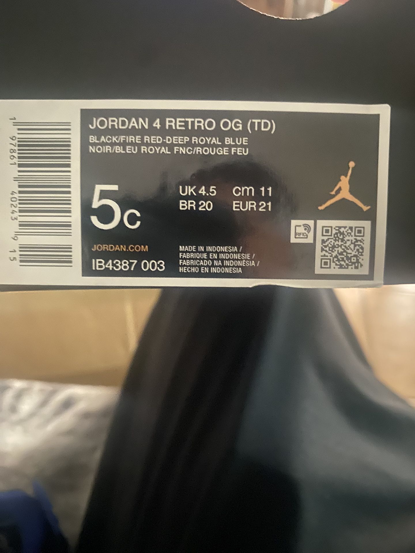 Brand new Shoes -Jordan 4 Rare Air OG Toddler-$50