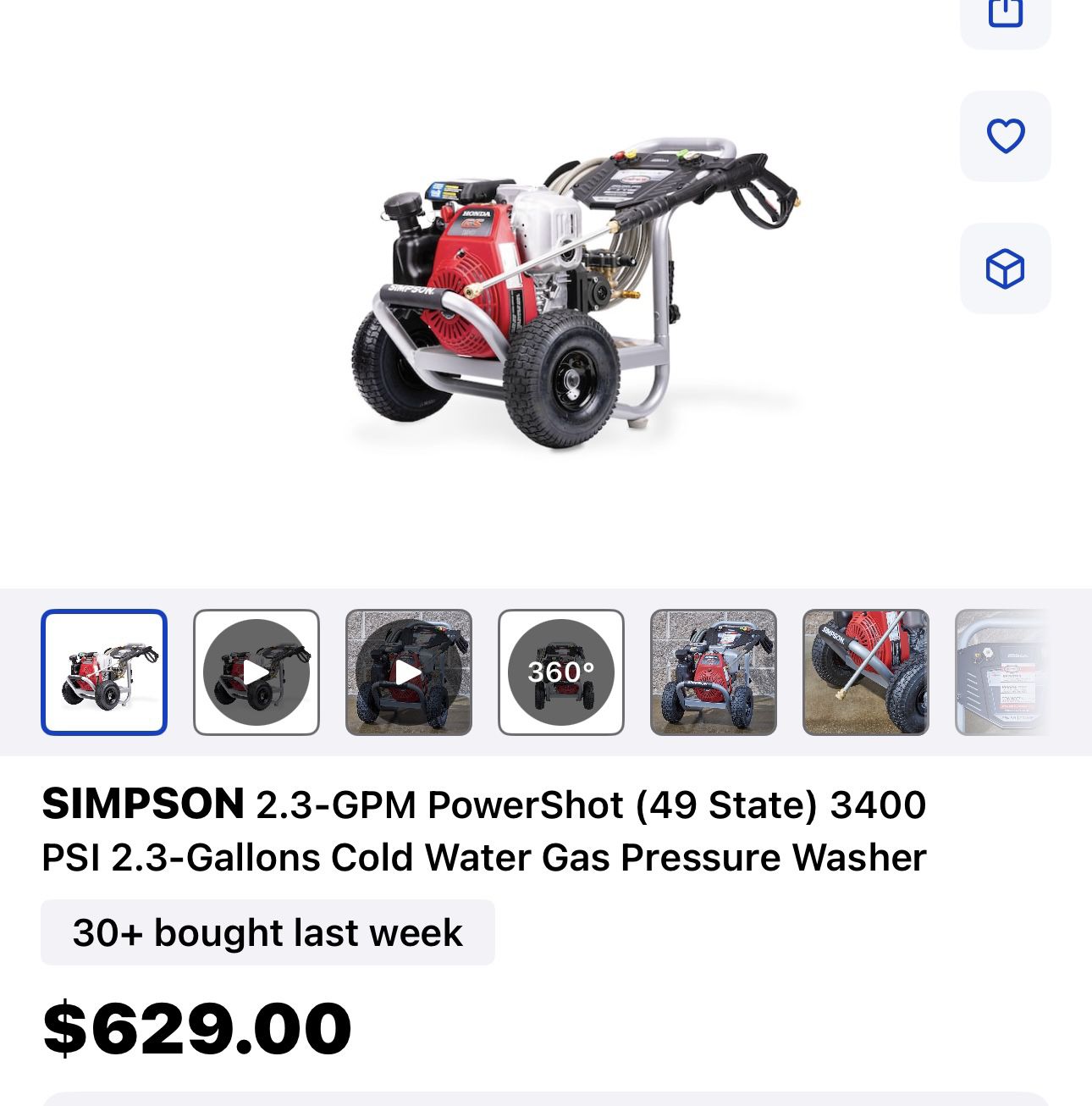 Honda Pressure Washer  $500 OBO