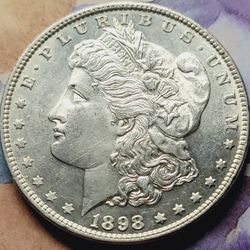 1898-P PL Morgan Silver Dollar. 