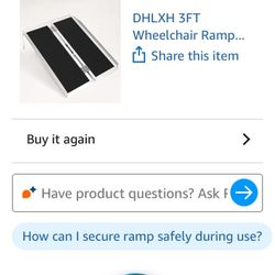 Portable Wheel Chair Ramp 