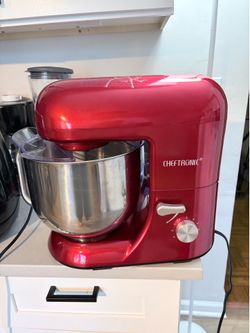 CHEFTRONIC Stand Mixer with Stainless Steel Bowl & Attachments