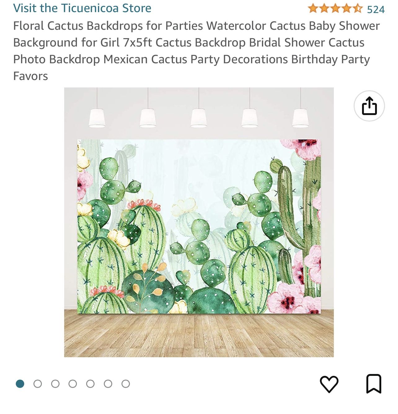 Cactus Backdrop