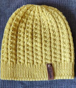 Knitted girls hat