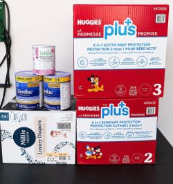 BABY ESSENTIALS BUNDLE – DIAPERS & FORMULA