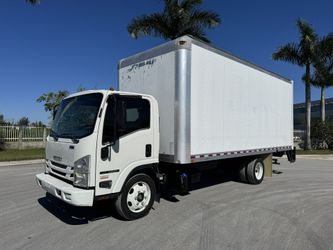 2018 Isuzu NRR 20 Foot Box Truck Steel Tuckaway Liftgate Diesel Van Cargo Body International Freightliner Hino