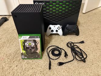 Xbox Series X (with extra controller, game, and ALL cables)