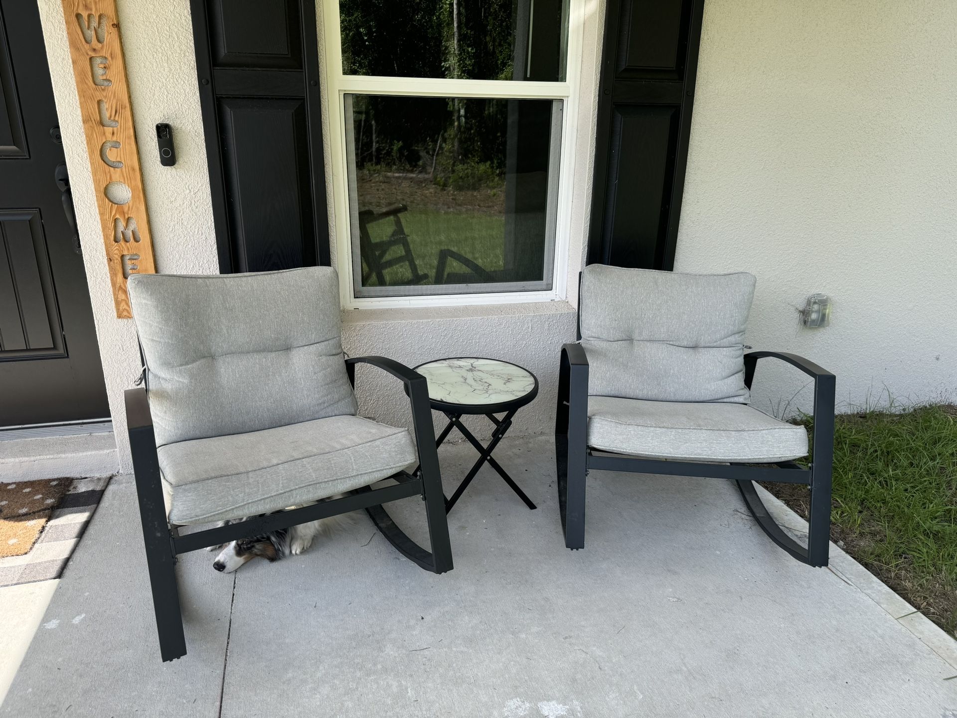 Rocking Chairs And Table