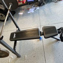 Weight Bench And Weights