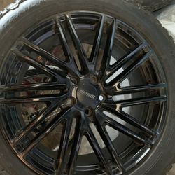 Black Rims & Tires Good Condition $1000  Obo 