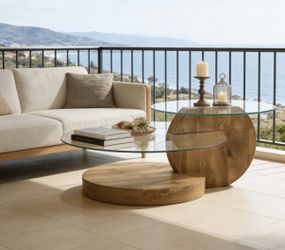 Round Glass Table