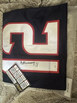 Nico Collins Auto Custom Jersey