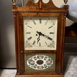 Eller Terry Style Pillar & Scroll Clock