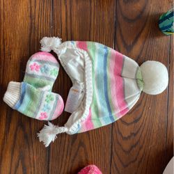 Toddler Winter Hat and Glove Set