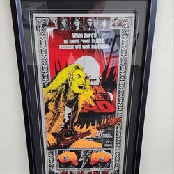 Cliff Burton Dawn Of The Dead,  Blunt Graffix Large Concert Poster Signed And Numbered 3 of 3