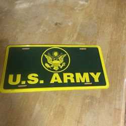 Is Army License Plate
