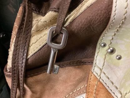 Vintage Fossil hobo bag