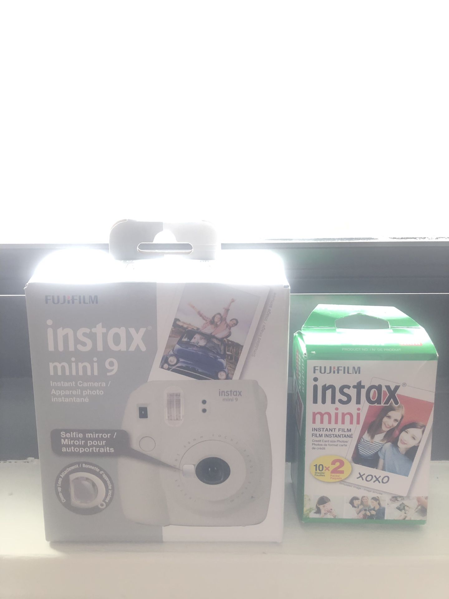 Instax mini 9 Polaroid camera with film