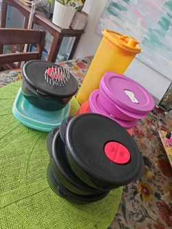 Tupperware plastic lunch containers