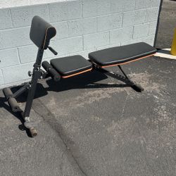 Adjustable Weight Lifting Workout Bench Exercise Gym Equipment Black - 1 Small Hole