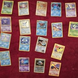Vintage Pokemon Holographic And Promo Card Lot (En & Jp