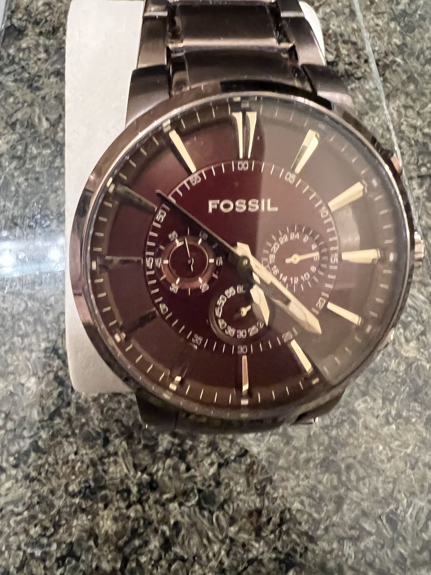 Brown fossil Watch