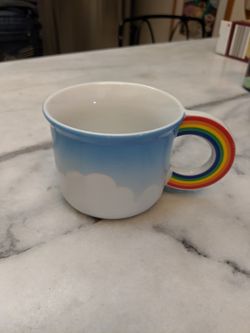 Rainbow handle mug