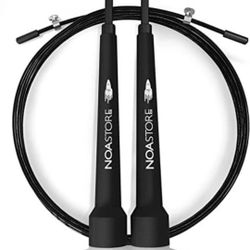 Noa Store 10 ft Adjustable Skipping Jump Rope, Speed Rope Ideal for Aerobic Exercise, Speed and Endurance Training, Fitness, Gym, Boxing, MMA Unisex