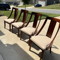 Four Wood Chairs