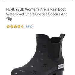 PennySue Womens Rain Boots Size 10.5