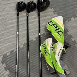 Callaway Epic Flash Wood Set - Driver, 3-5 Wood