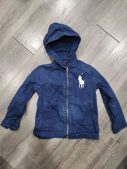 Polo Ralph Lauren Navy Boys Zip Up Jacket. SIZE 5